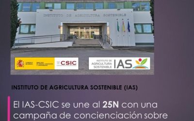 El IAS-CSIC se une al 25N con una campaña de concienciación sobre la igualdad de género