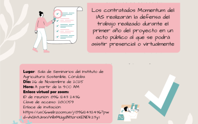 Evaluación de la Memoria Anual Contratados Momentum IAS