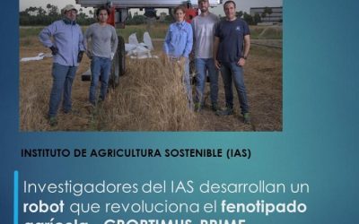 Investigadores del IAS desarrollan un robot que revoluciona el fenotipado agrícola