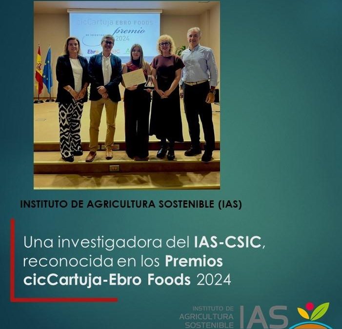 Una investigadora del IAS-CSIC, reconocida en los Premios cicCartuja-Ebro Foods 2024