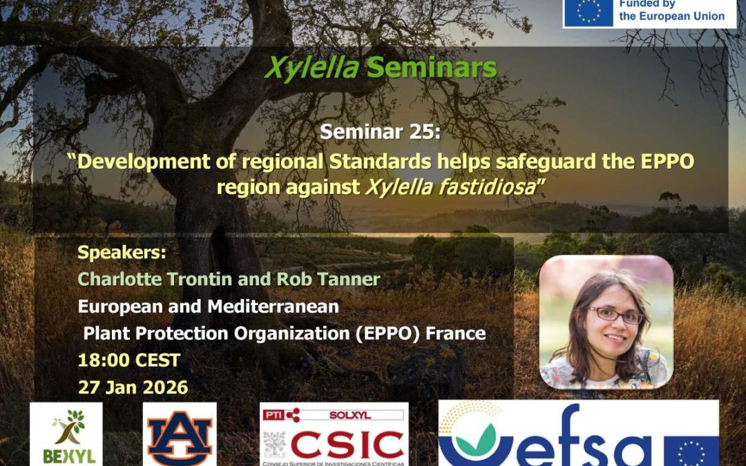 25th Xylella Seminar – Development of regional Standards helps safeguard the EPPO region against Xylella fastidiosa