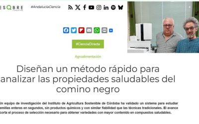 Diseñan un método rápido para analizar las propiedades saludables del comino negro