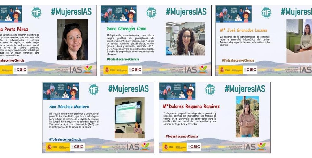 Mujeres IAS (III) – Día Internacional de la Mujer y la Niña en la Ciencia 2026