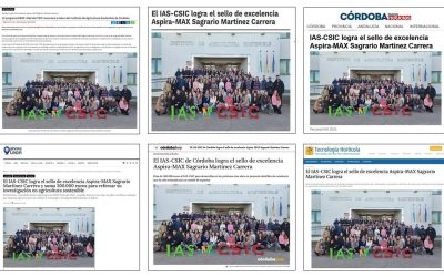 Seguimiento Noticia: El IAS-CSIC logra el sello de excelencia Aspira-MAX Sagrario Martínez Carrera