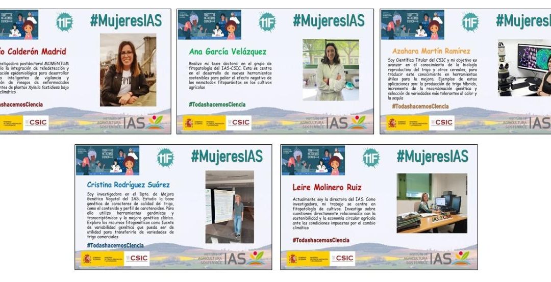 Mujeres IAS (I) – Día Internacional de la Mujer y la Niña en la Ciencia 2026