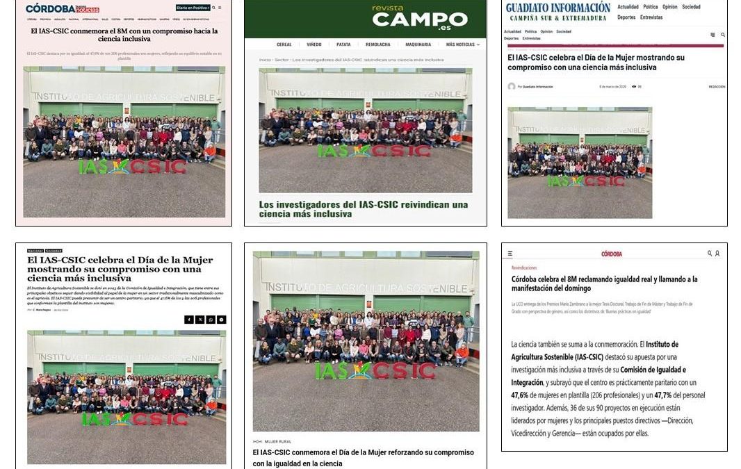 Seguimiento noticia: El IAS-CSIC celebra el Día de la Mujer mostrando su compromiso con una ciencia más inclusiva