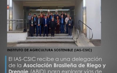 El IAS-CSIC recibe a una delegación de la Asociación Brasileña de Riego y Drenaje (ABID) para explorar vías de colaboración
