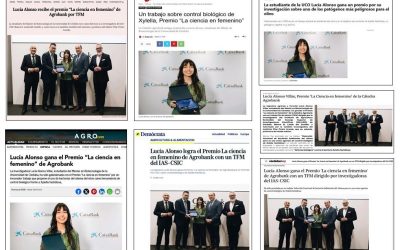 Seguimiento noticia: Lucía Alonso gana el Premio “La ciencia en femenino” de Agrobank con un TFM dirigido por investigadoras del IAS-CSIC