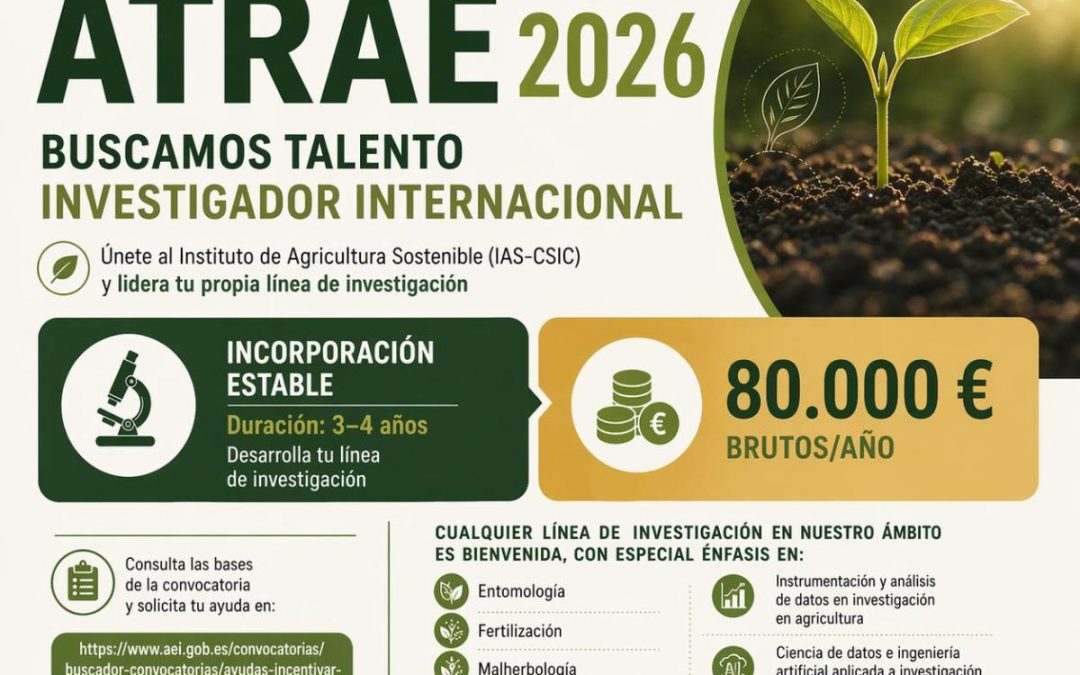 Oferta del IAS-CSIC Programa ATRAE 2026