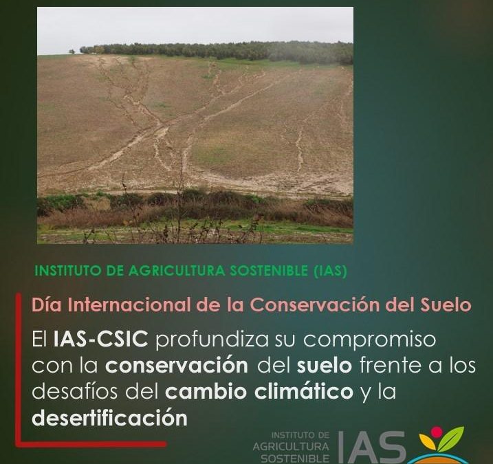 El IAS-CSIC profundiza su compromiso con la conservación del suelo frente a los desafíos del cambio climático y la desertificación
