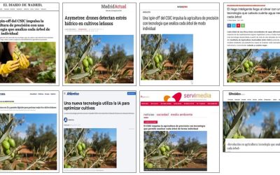 Seguimiento noticia: Una spin-off del CSIC impulsa la agricultura de precisión con tecnología que analiza cada árbol de forma individual