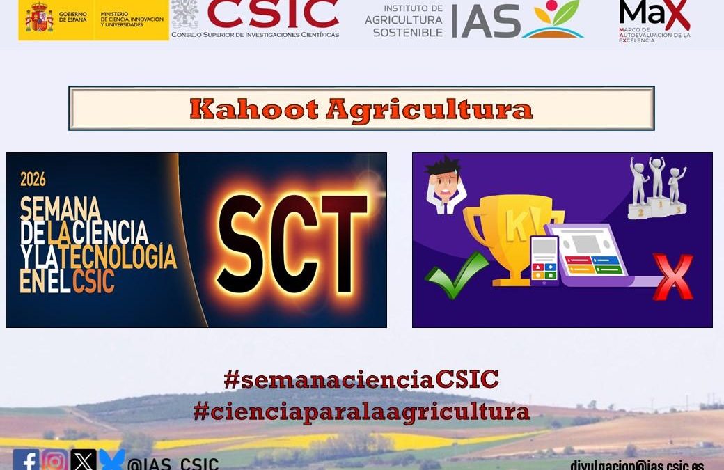 Semana de la Ciencia IAS-CSIC 2026: Kahoot Agricultura
