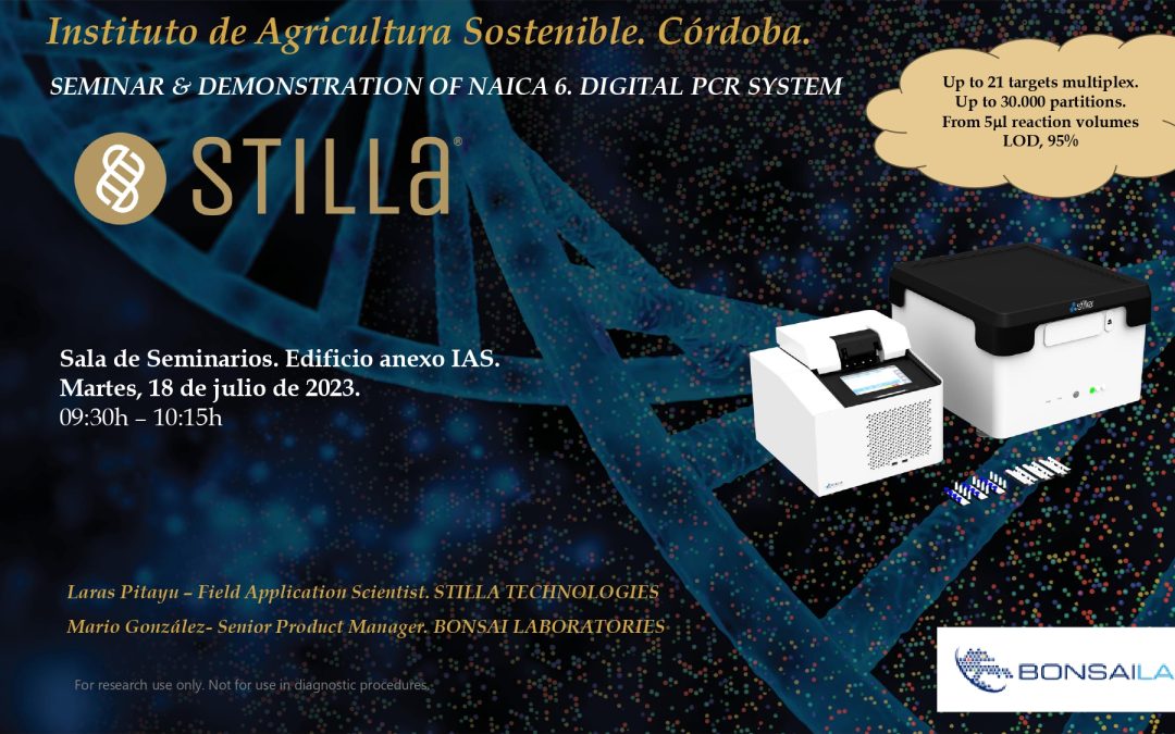 Seminario Técnico y Demostración de NAICA 6. DIGITAL PCR SYSTEM